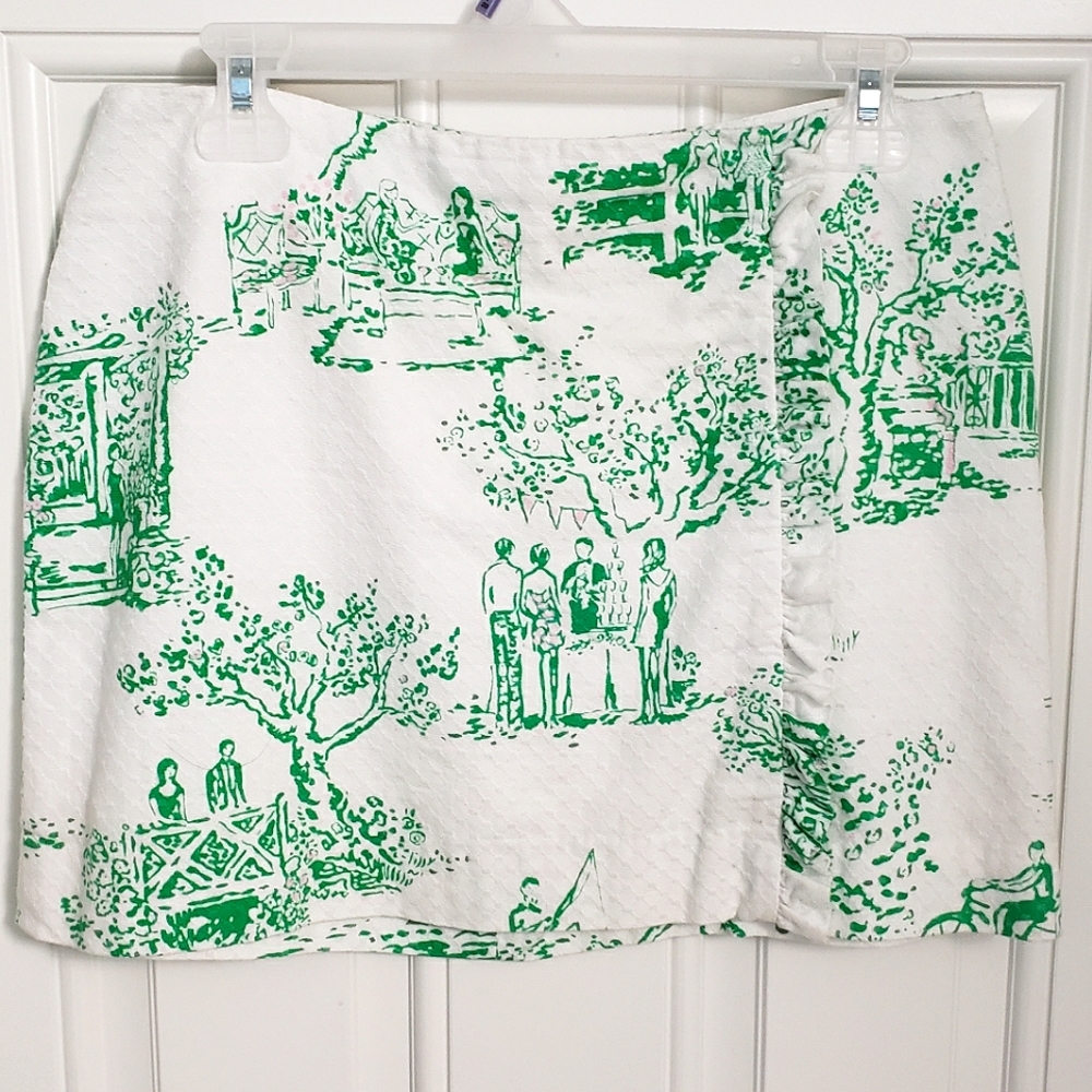 Lilly Pulitzer Spring Toile Print Skirt